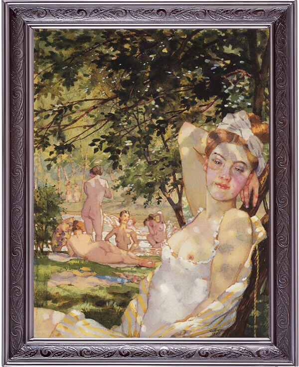 Сомов Константин Андреевич (1869-1939). Купальщицы на солнце, 1930. (Ню)